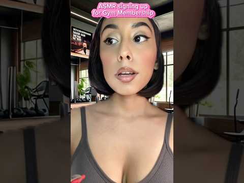 ASMR Signing You up for a Gym Membership #asmr #gym #asmrshorts