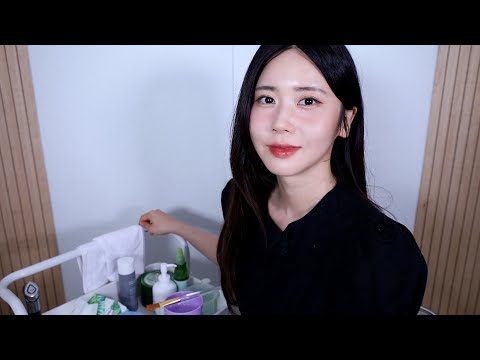 ASMR.sub 릴렉싱 순환 마사지 샵🌿 | 피부 디톡스 | 시각 팅글 | Relaxing customer service roleplay