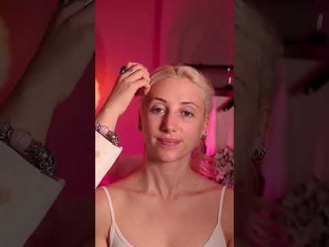ASMR delicate bridesmaid dress and hair styling ✨ choosing, adjusting, lint rolling and hair styling