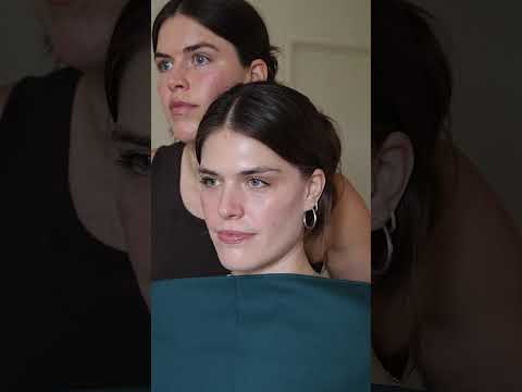 Looking at the warm seasons. Which blue looks better? #asmr #asmrrealperson  #coloranalysis