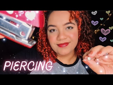 ASMR: PIERCING NA SUA ORELHA 💖💖