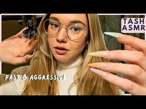 ASMR Fast & Aggressive (Rambles, Mouth Sounds, Mic Triggers)