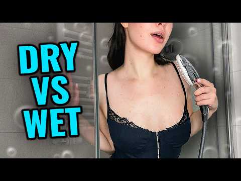 [4K USA] NEW TRANSPARENT DRY VS WET CLOTHES | See-through Try On Haul Clothing Review | Cozy Shower