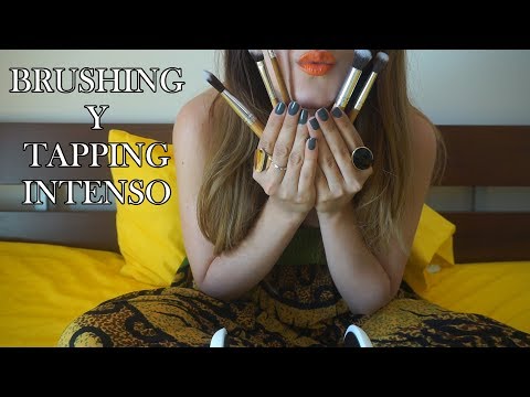 ⭐️ASMR Español⭐️❤️De Oido a oido❤️Brushing y tapping  intenso❤️ 3Dio true binaural sounds