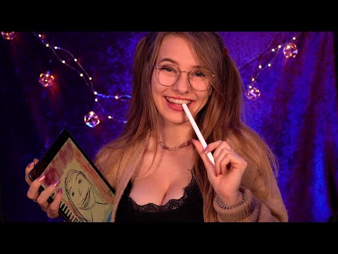 ASMR Sketching you - Ich zeichne dich auf dem iPad | Sophia ASMR