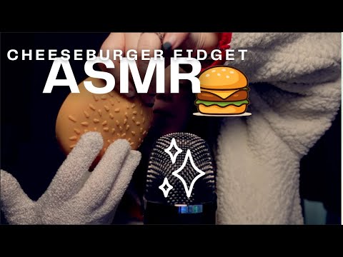 ASMR | Fidget Burger | Sand filled and tacky sounds