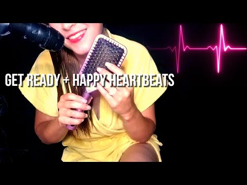 Get Ready With Me + Background Heartbeats [ASMR]