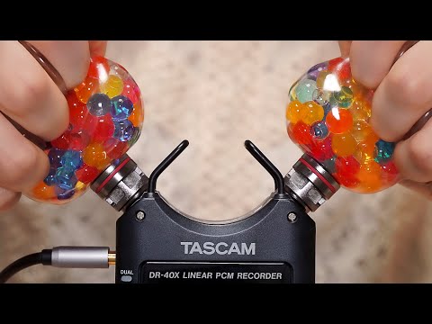 [ASMR] 色々な物でマイクを触る / 耳を塞ぐ / TASCAM DR-40X [声なし-No Talking]