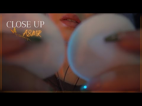 ASMR | Close Up | Atención personal en tu carita 😴 Te ayudo a dormir en noche de tormenta... 💤✨