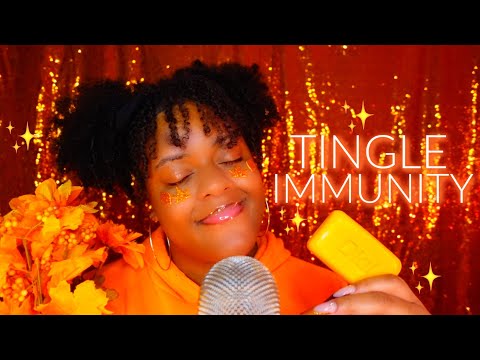 ASMR 🧡✨Orange Triggers to Cure Your Tingle Immunity 🍊🍑✨ [ A Bit Chaotic & Tingly 😁]