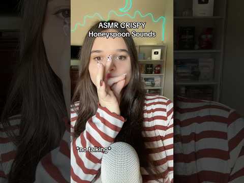 ASMR CRISPY Honeyspoon Sounds! #tingles #asmrmouthsounds #mouthsounds