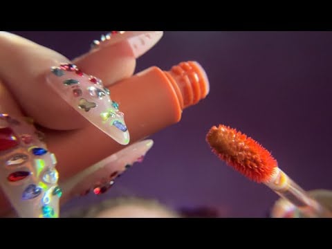 ASMR Doing Your Makeup While You Lay Down 💄💤 (close to camera personal attention)