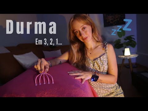 ASMR MASSAGEM NAS SUAS COSTAS PARA ALIVIAR TENSÃO 😴 | sons de chuva