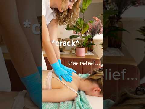 HUGE Back PAIN RELIEF *cracks* #asmr #chiropractic #chiropracticadjustment