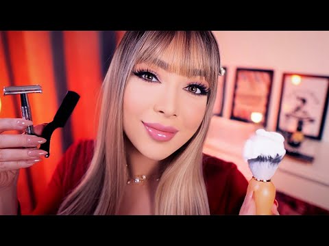 ASMR The BEST SHAVE of Your Life💈Barbershop Role Play, Flirty ASMR