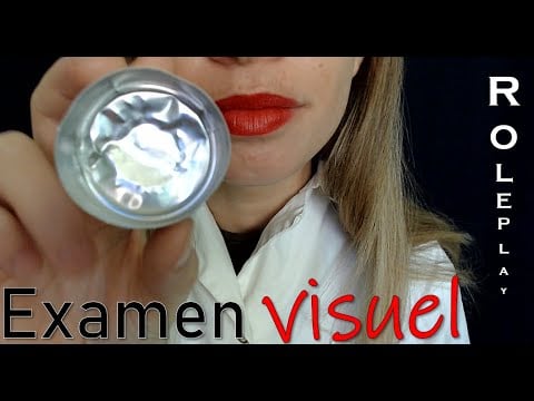 [ASMR FR] ROLEPLAY Médecin - Examen visuel / Eye examination - hand movements, french whispering