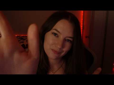 ASMR ♡ Hand Movements To Put You To Bed (Relax, you're okay, some unintelligible whispers~)