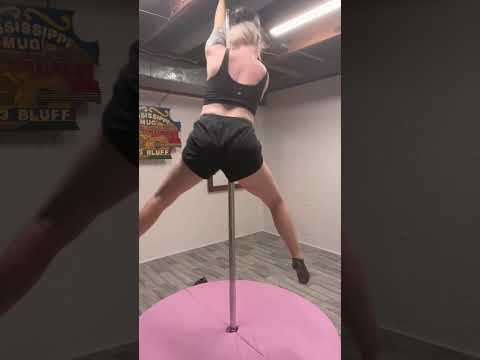 Pole Flow - VOMITRON SPIN 😵‍💫 #poledance #trustfall #fyp