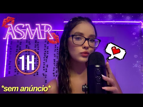 ASMR - 1H BEIJINHOS NO MICROFONE | kisses sounds 💋