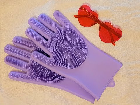 Dish glove ocean / single trigger ASMR / no talking.