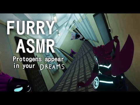 [FURRY ASMR] Protogens appear in your dreams💭 while you sleep (asmr film and ambient sounds)