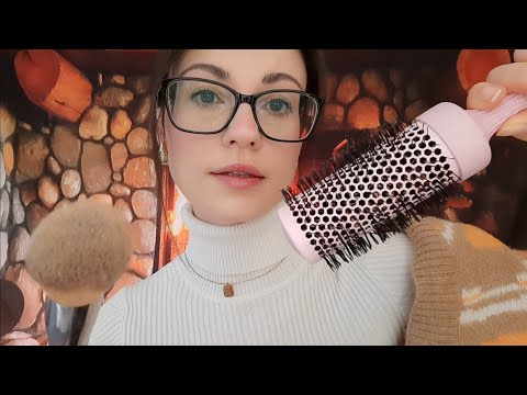 ASMR 16min Personal Attention zum Entspannen😌 Hair Brushing, Plucking, Face Brushing |Deutsch/German