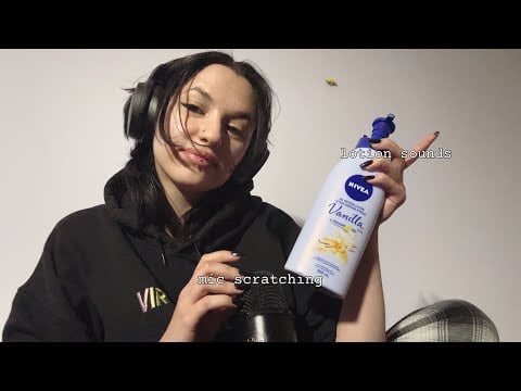 asmr lotion sounds & mic scratching 👾
