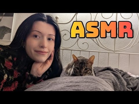 ASMR 💓 back massage with my cats