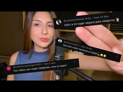 ASMR ESPAÑOL/ SPIT PAINTING MIENTRAS LEO SUS COMENTARIOS ✨🤩
