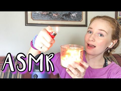 ASMR/ Candle lighting, tapping, and matches! ✨