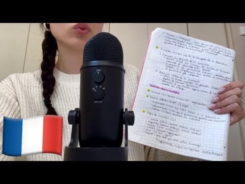 ASMR IN FRENCH 🇫🇷 study with me📚📝