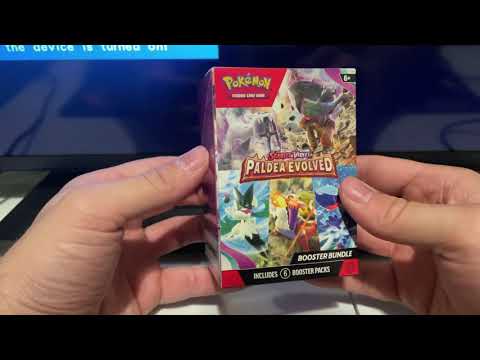ASMR Pokémon Pack Opening: Paldea Evolved Booster Box