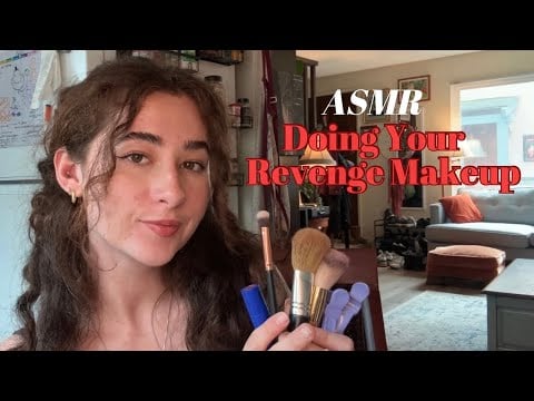 ASMR - doing your post-breakup makeup 💄💋 (soft-spoken, gum chewing, lo-fi)