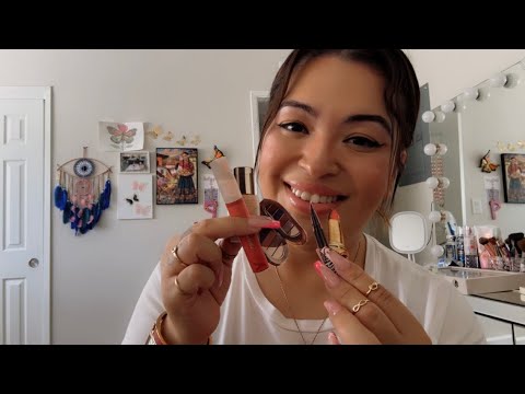 ASMR| Doing your paper makeup 💄- some layered & mouth sounds