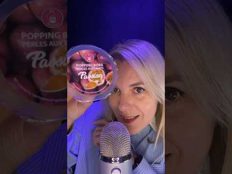ASMR FR / Dégustation de perles au fruit de la passion #shortsasmr #asmrfr #asmr