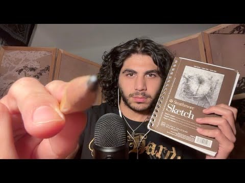 ASMR Sketching You (personal attention, whispered + reveal)