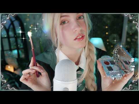 ASMR | Tu AMIGA de Slytherin te Maquilla 🎄🎁 NAVIDAD en HOGWARTS 【Atención Personal】