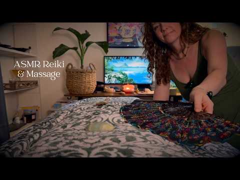 ASMR Reiki & Massage for the Heart Chakra 💚 Air Element Healing, Feathers & Ocean Breeze 🌊