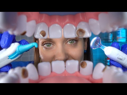 ASMR Dentist Cleans Your teeth, Medical Exam rolepay, Pesonal Attention