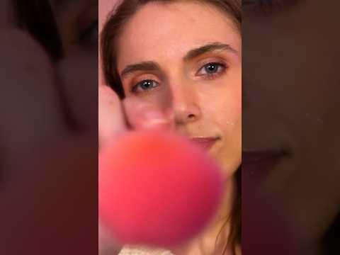 Some sweet pink face brushing to help you relax 💖 ASMR #personalattention #asmr #asmrfacebrushing