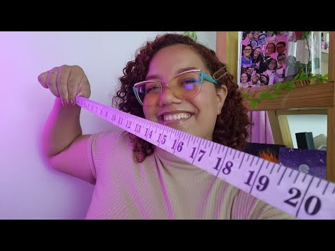 ASMR MEDINDO SEU ROSTO para uma HARMONIZAÇÃO FACIAL 😱📏