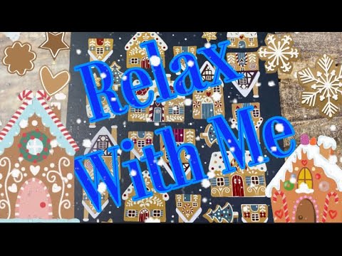 ASMR VISUAL & SOUND TRIGGERS: GINGERBREAD COOKIE HOUSES STICKER PUZZLE #421