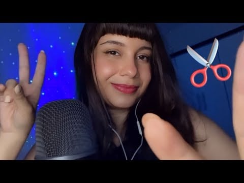 ASMR Cortando Seu Cabelo ✂️ Tesoura Invisível, Pente & Gatilhos Visuais