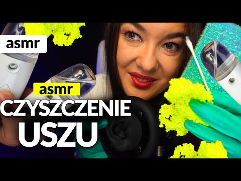 MEGA🤯 CZYSZCZENIE USZU ASMR PO POLSKU Relaks!