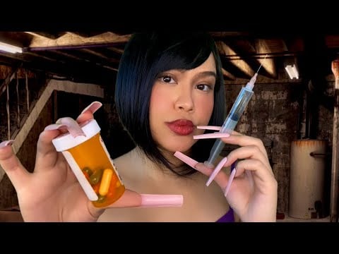 ASMR Foreign Lady (Accent) Gives U ILLEGAL Botox & Filler Injections In Basement | Face Touching RP 