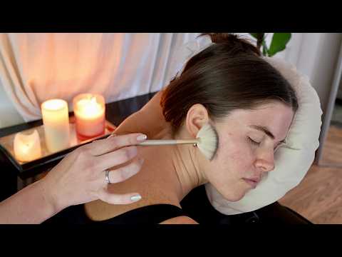 ASMR Ear & Face Tracing, Soft Nape Of Neck Attention, Hair Play & Brushing 🌙 (Whisper, Real Person)