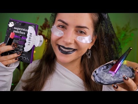 ASMR Spooky Spa Pampering 👻 (personal attention, skincare, einschlafen)