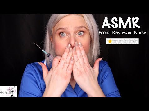[ASMR] Medical: Worst Reviewed Nurse ~ Gloves & Light