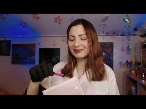 ASMR Medical Exam 😴 | Eyes 👀, Ears👂 Ears, Nose👃, Skin, Face Check | Sensitivity Test - Sharp & Soft 