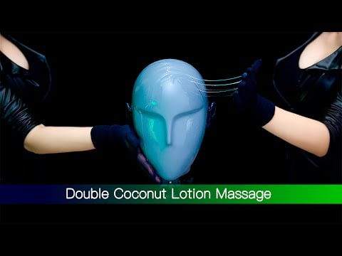 Title: Silk & Sticky | Double Coconut Lotion Massage｜晓晓小UP ASMR